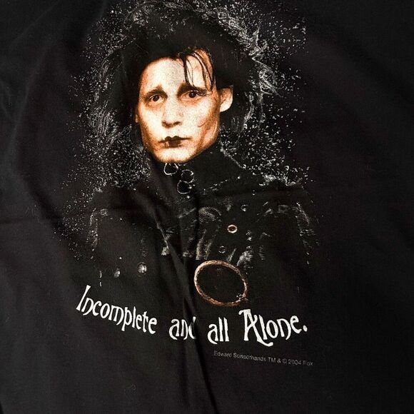 Ripple Junction Edward Scissorhands 2006 Graphic Tee Black Size L - Picture 5 of 9